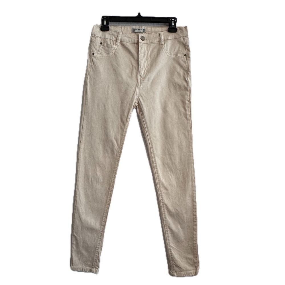 Pull & Bear Soft Pink Skinny Jeans Size 8 Colored Denim